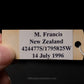 New Zealand Lanternshark Jaw w/Data Ex. Dr Gordon Hubbell